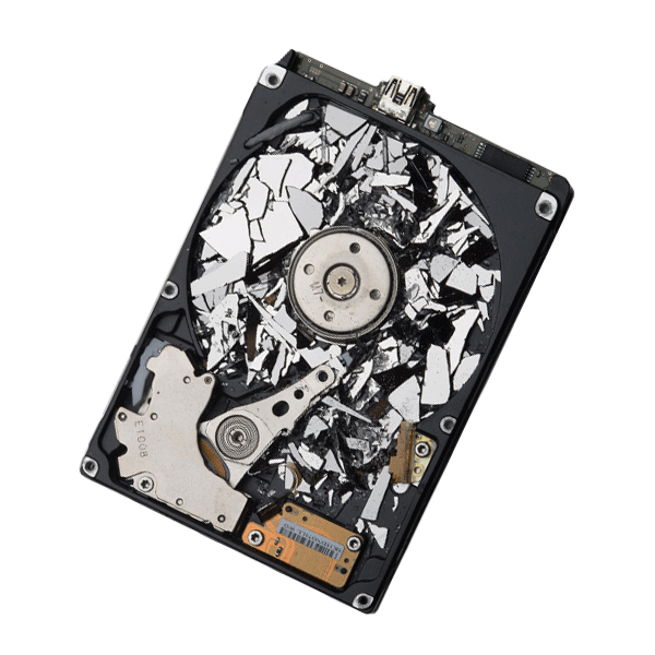 Smashed Hard Drive